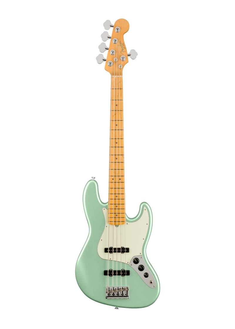 Bajo eléctrico Fender American Professional II Jazz Bass V Mystic Surf Green vista frontal
