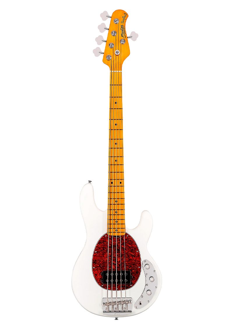 sterling by music man stingray classic 5 ray25ca bass olympic white