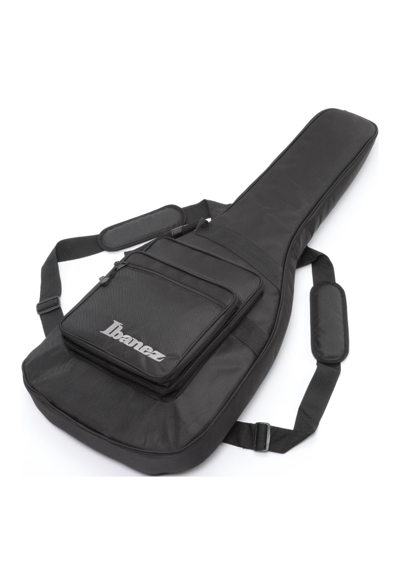 ibanez ehb1500 4 string ergonomic headless bass cosmic blue starburst flat Gig bag negro para bajo electrrico Ibanez con bolsillo frontal