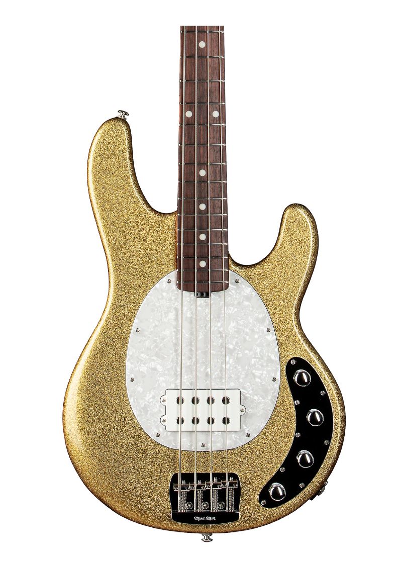 ernie ball music man stingray special h electric bass guitar Bajo eléctrico Ernie Ball Music Man StingRay Special H detalle del cuerpo Genius Gold