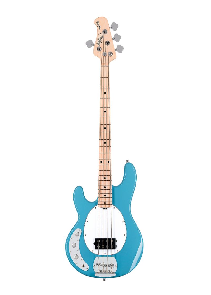 Bajo eléctrico Sterling by Music Man StingRay Ray4 Left Handed Chopper Blue vista frontal