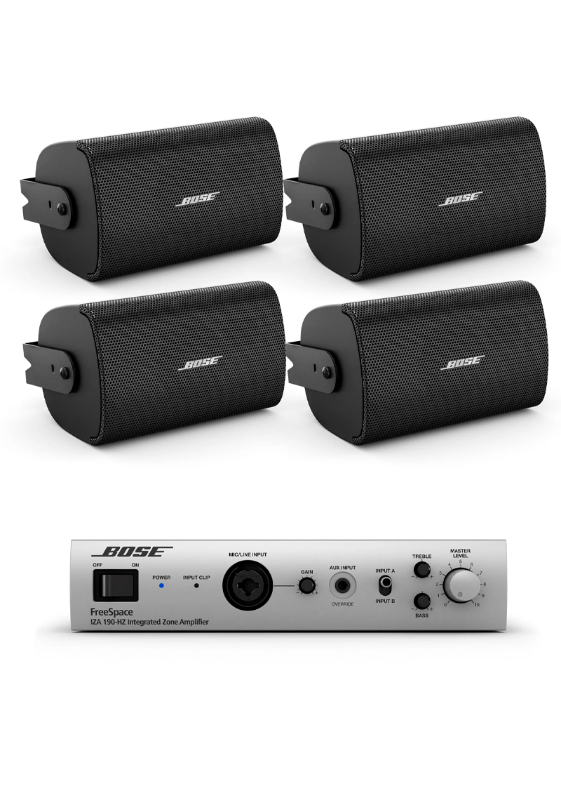 bose audio pack surface x 4 black s4b