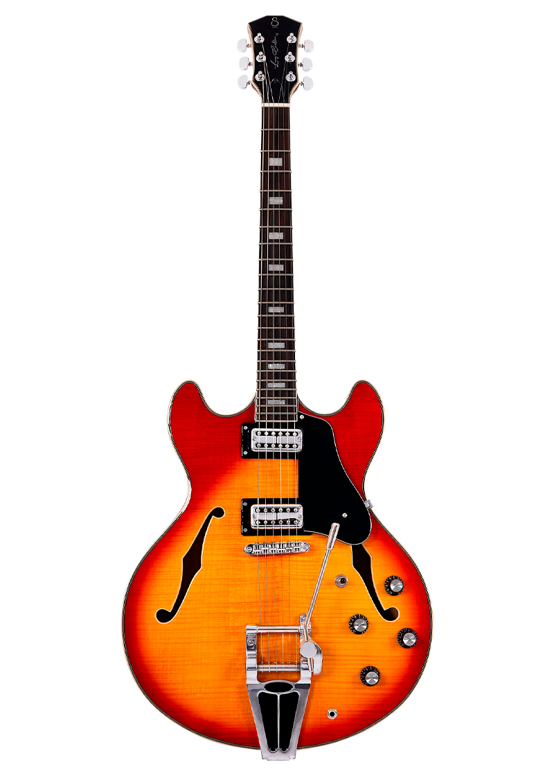 sire larry carlton h7t electric guitar cherry sunburst
