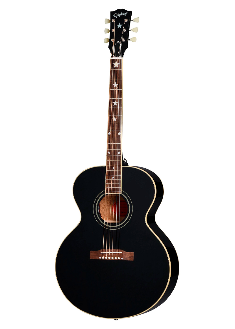 epiphone inspired by gibson custom j 180 ls acoustic electric guitar