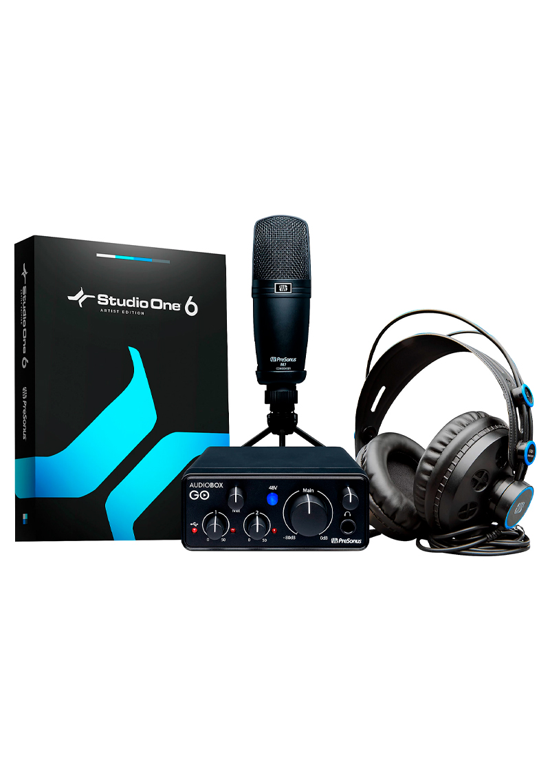 presonus audiobox go creator recording bundle with studio one artist 6 software