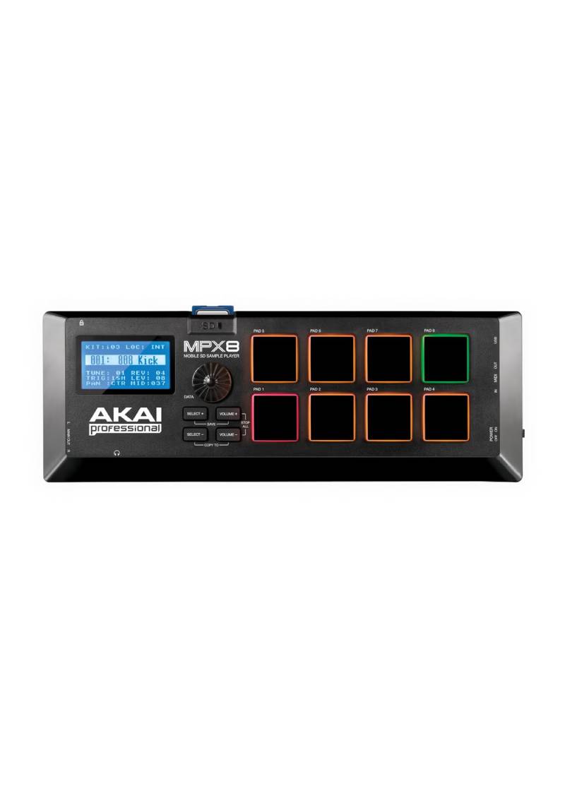 Controlador de pad de muestra SD MPX8 de Akai Professional