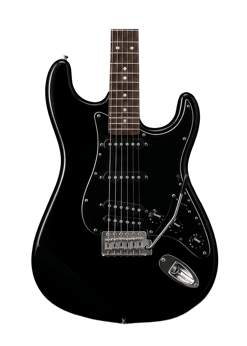 tagima tg 500 electric guitar Guitarra eléctrica Tagima TG-500 detalle del cuerpo Black