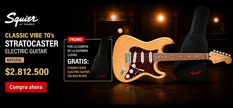 Guitarra eléctrica Squier Stratocaster Classic Vibe 70s natural