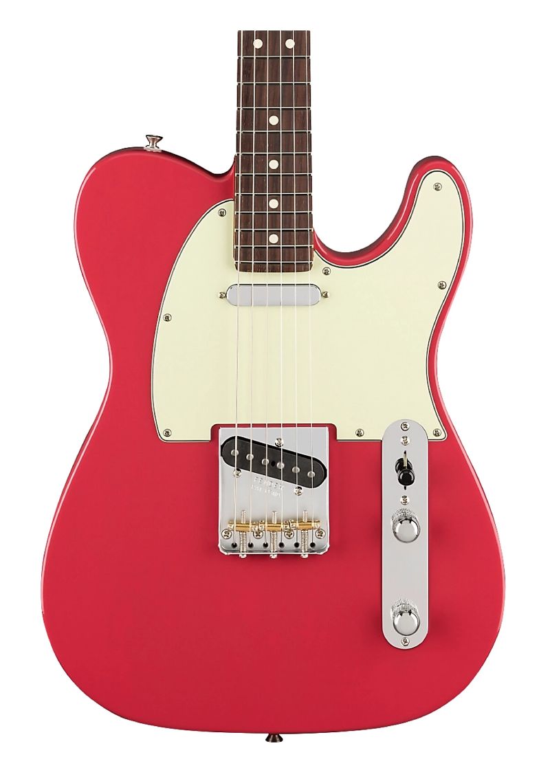 fender american professional classic telecaster rosewood fingerboard electric guitar Guitarra eléctrica Fender Telecaster detalle del cuerpo American Professional Faded Dakota Red