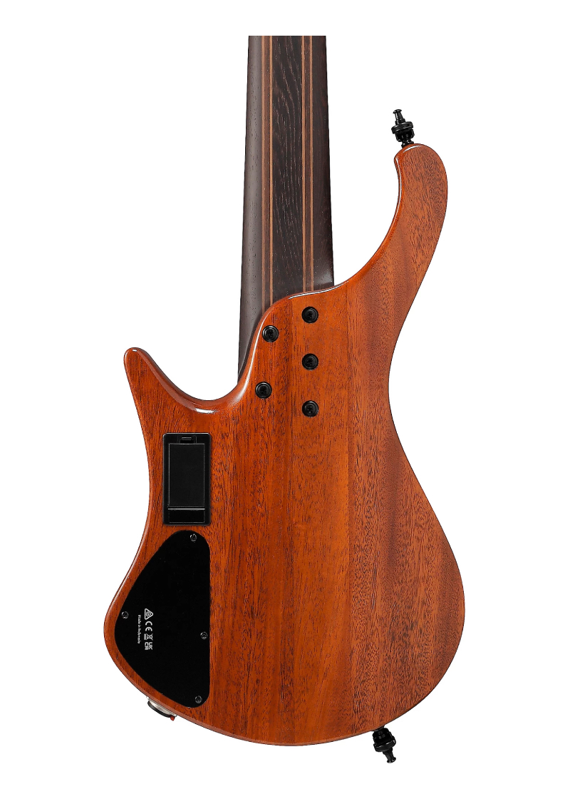 ibanez ehb1506ms 6 string multi scale ergonomic headless bass antique brown stained low gloss Bajo eléctrico Ibanez EHB1506MS Headless vista posterior