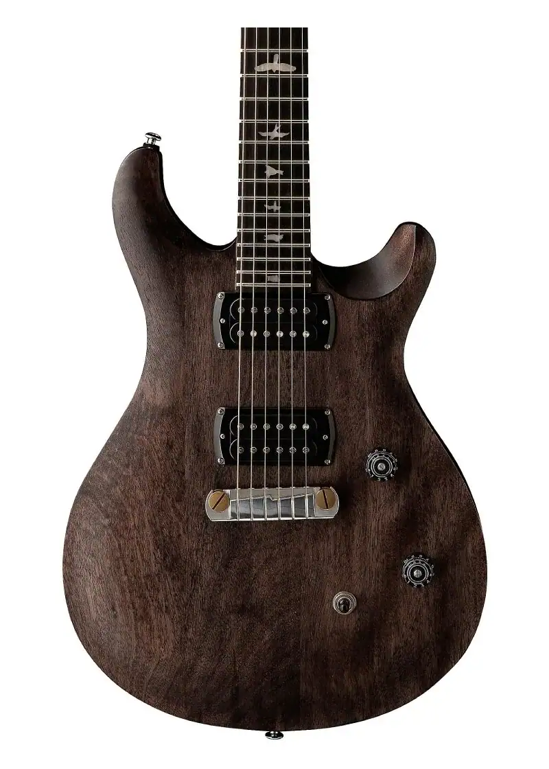 prs se ce24 standard stoptail satin electric guitar Guitarra eléctrica PRS SE CE24 Standard Stoptail Satin detalle del cuerpo Charcoal