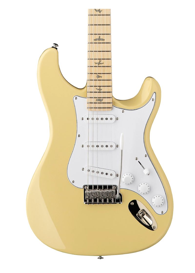 prs se silver sky maple fingerboard electric guitar Guitarra eléctrica PRS SE Silver Sky Maple detalle del cuerpo Moon White