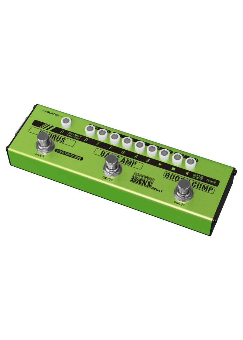 valeton dapper bass mini bass multi effects pedal Pedal multiefectos para bajo Valeton Dapper Bass Mini vista superior