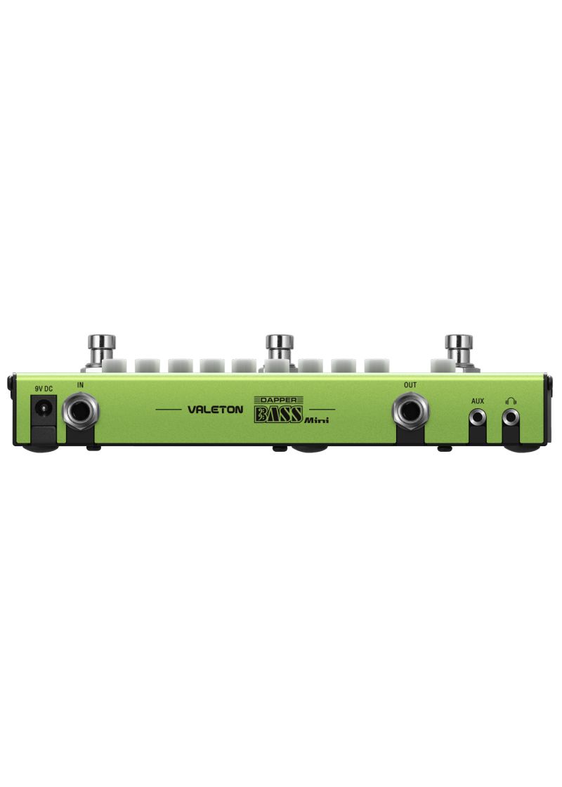 valeton dapper bass mini bass multi effects pedal Pedal multiefectos para bajo Valeton Dapper Bass Mini conexiones posteriores