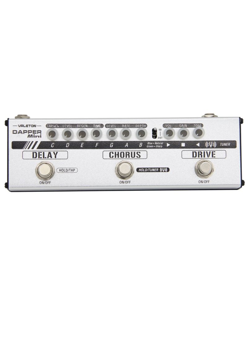 Pedalera multiefectos Valeton Dapper Mini vista frontal