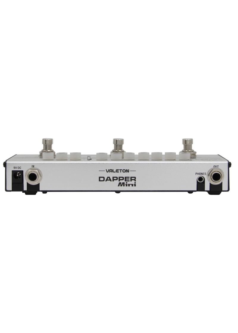 valeton dapper mini guitar multi effects pedal Pedalera multiefectos Valeton Dapper Mini vista posterior