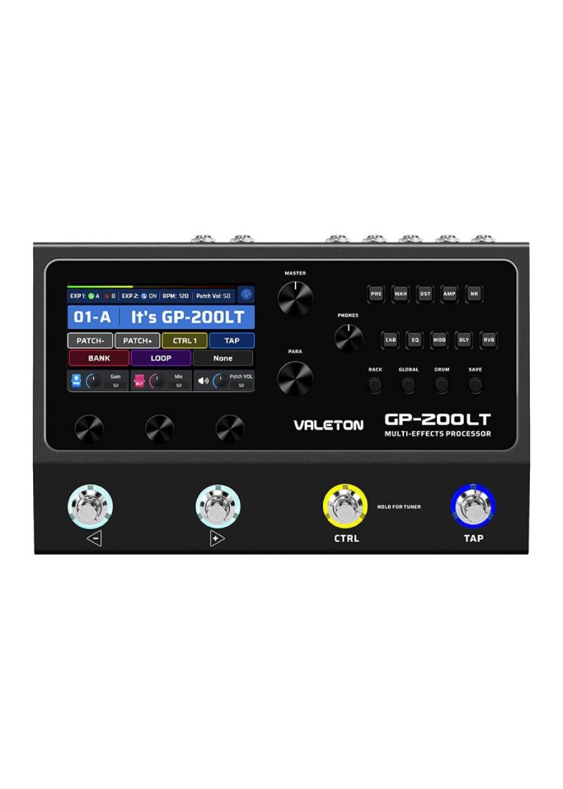 Pedalera multiefectos Valeton GP-200LT vista frontal