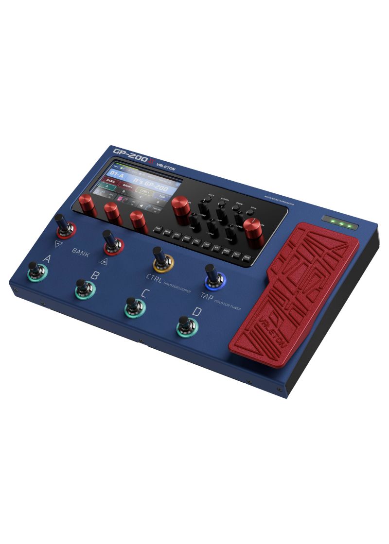 valeton gp 200x guitar multi effects processor Pedalera multiefectos Valeton GP-200X pantalla TFT a color
