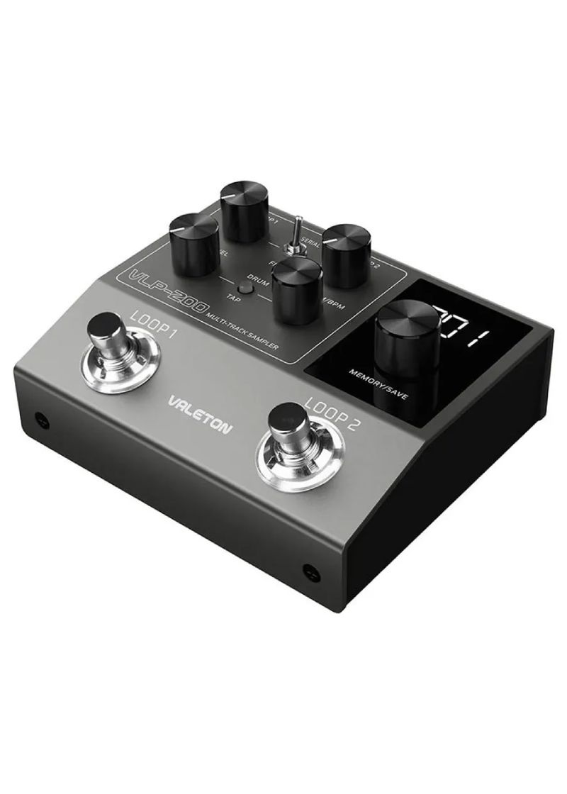 valeton vlp 200 dual footswitch stereo looper pedal Pedal looper Valeton VLP-200 detalle de controles