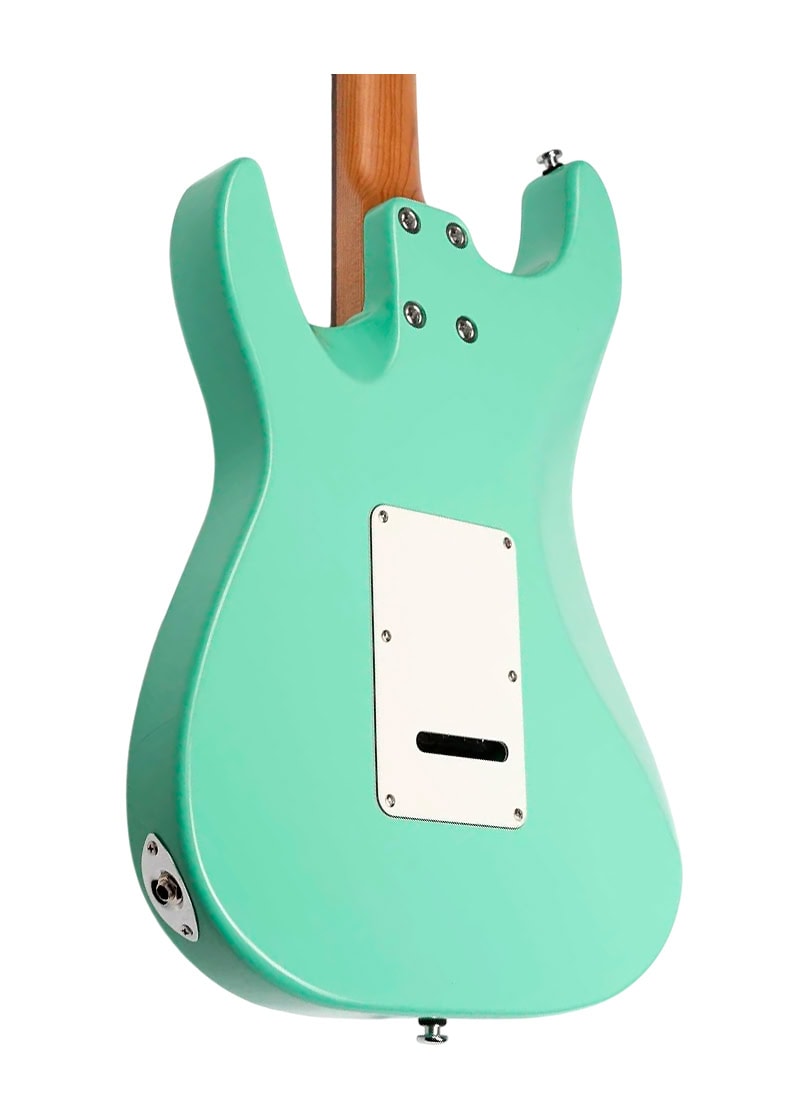 eart american cp 1 electric guitar leaf green Guitarra eléctrica EART CP-1 vista posterior cuerpo