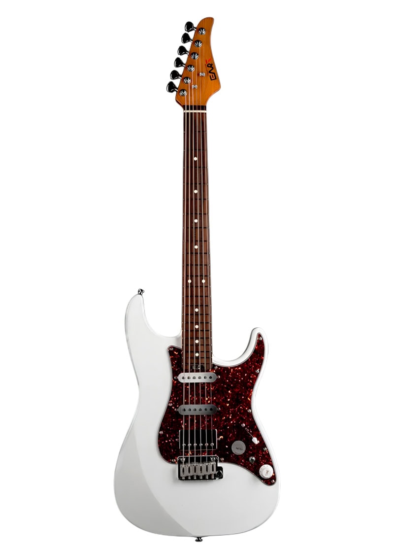 eart american dmx 9tc electric guitar Guitarra eléctrica EART DMX-9TC vista frontal snow
