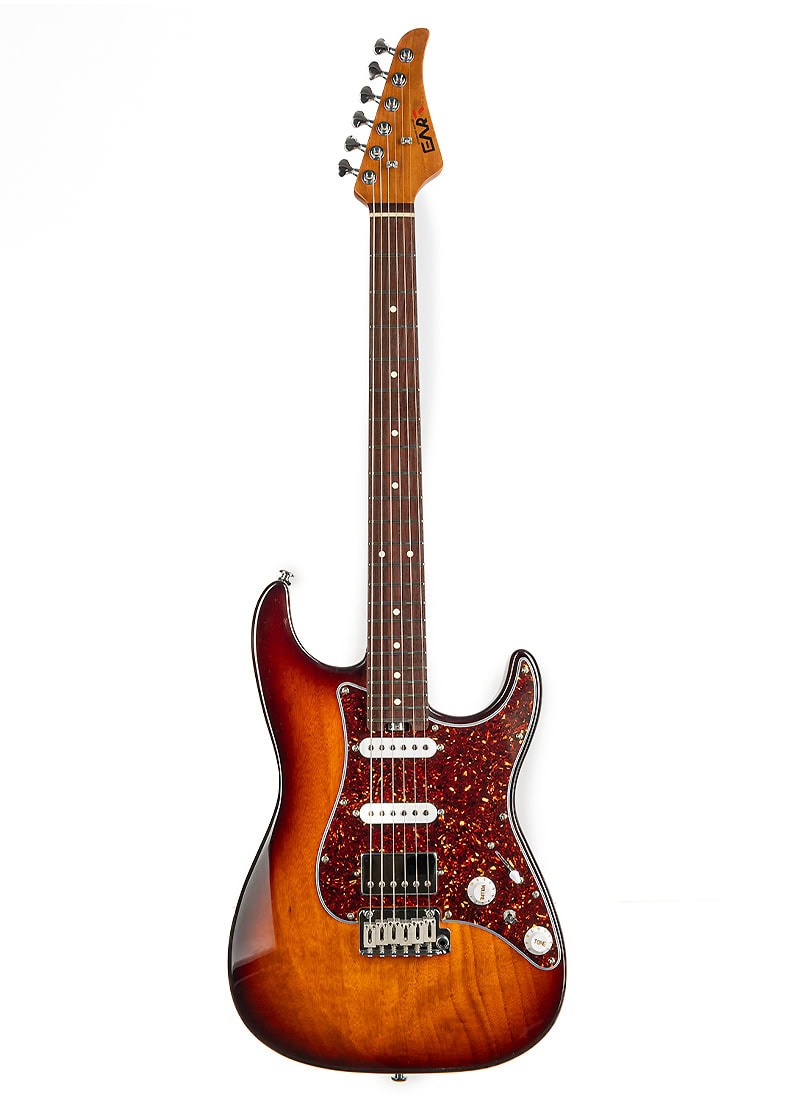 eart american dmx 9tc electric guitar Guitarra eléctrica EART DMX-9TC vista frontal Sunrise