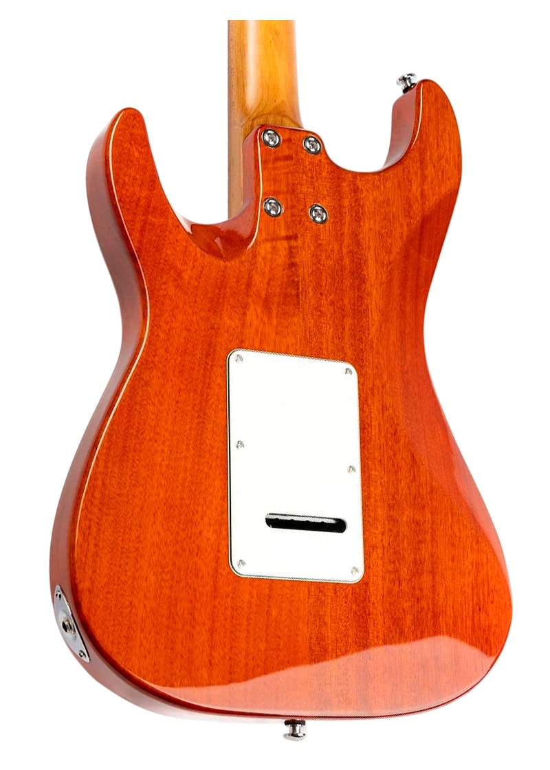 eart american nk c3n electric guitar Guitarra eléctrica EART NK-C3 vista posterior cuerpo