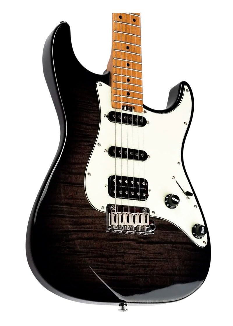 eart american nk c3n electric guitar Guitarra eléctrica EART NK-C3 detalle del cuerpo Black