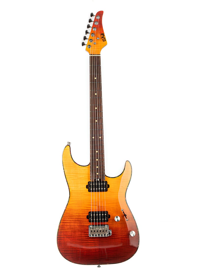 Guitarra eléctrica Eart Young Power EYP-ELITE vista frontal redburst