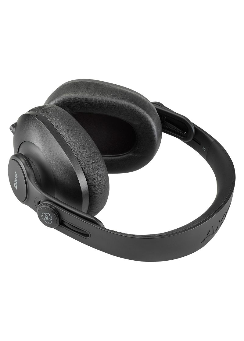akg k361 bt studio headphones with bluetooth black Audífonos de estudio AKG K361-BT detalle de las almohadillas y copas