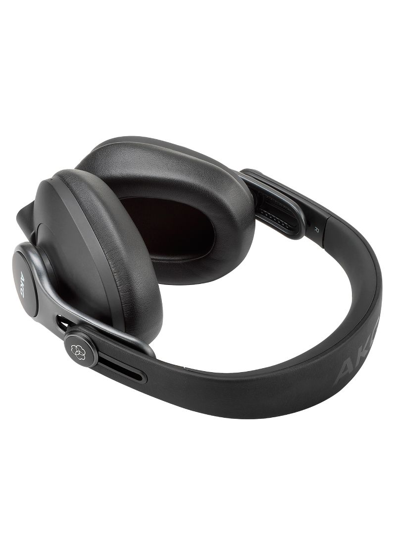 akg k371 bt studio headphones with bluetooth black Audífonos de estudio AKG K371-BT detalle de las almohadillas y copas