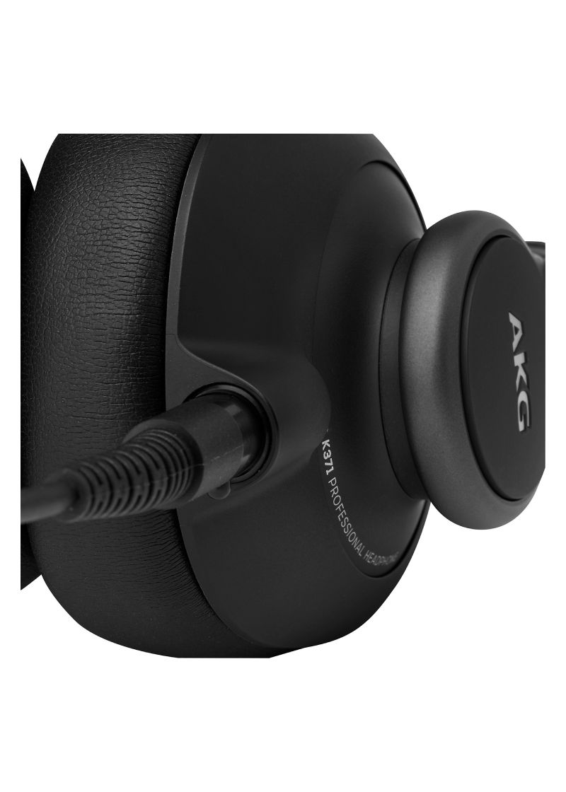 akg k371 closed back studio headphones Audífonos de estudio AKG K371 detalle de las almohadillas y transductores