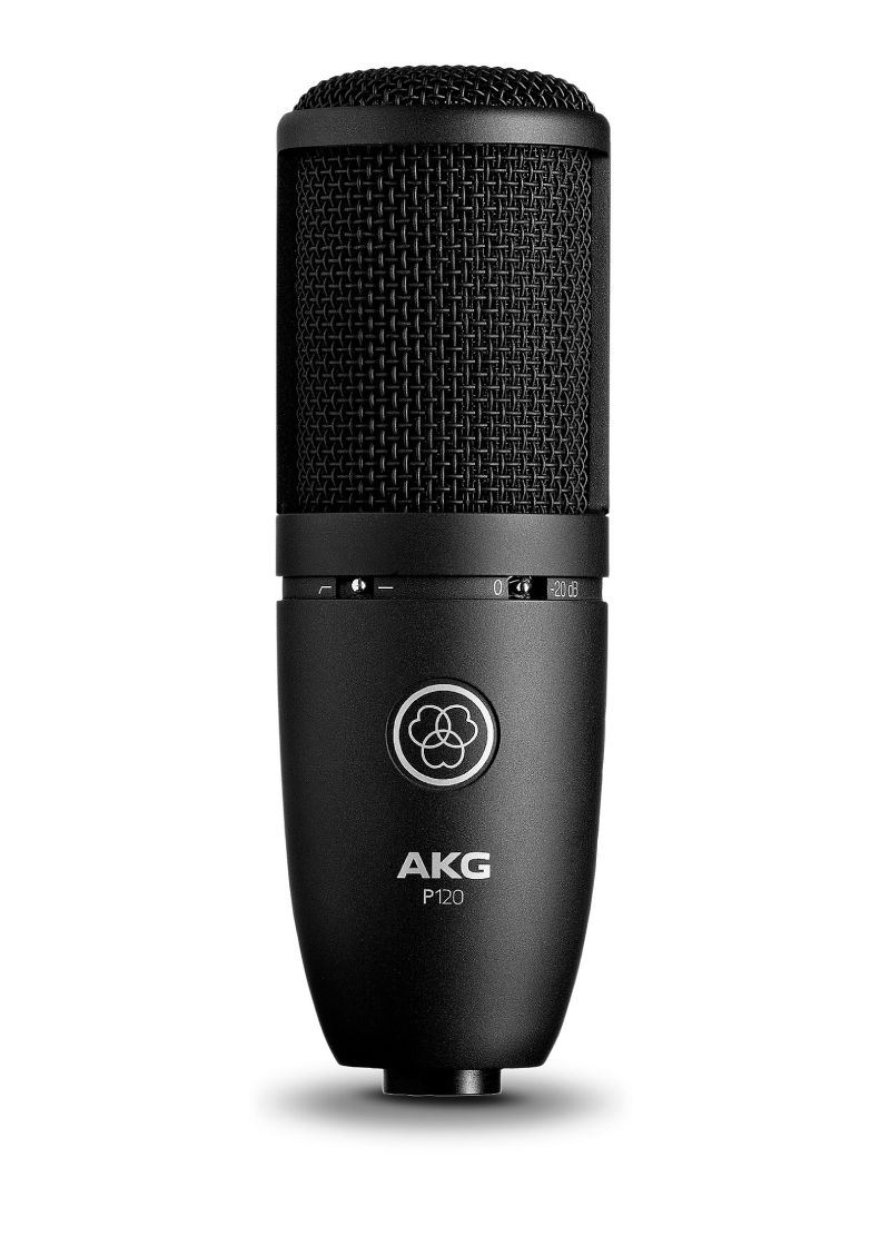 Micrófono de condensador AKG P120 vista frontal