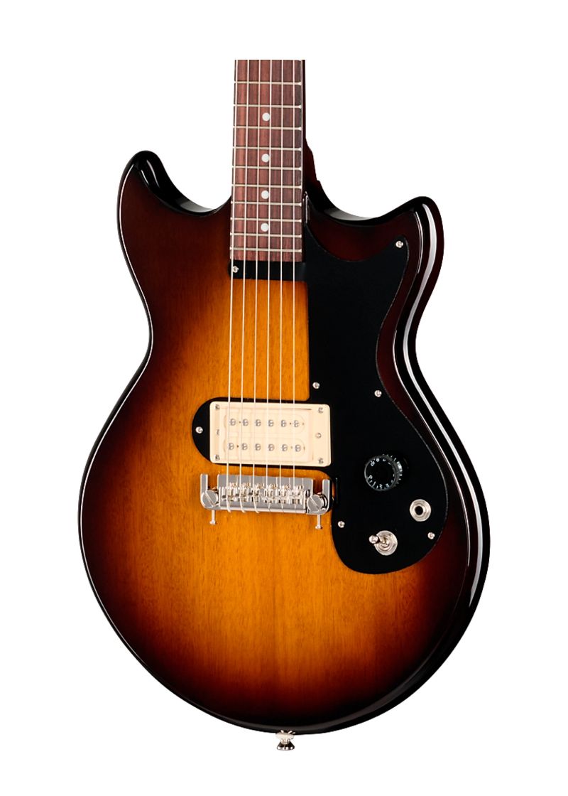 epiphone joan jett olympic special electric guitar vintage sunburst Guitarra eléctrica Epiphone Joan Jett Olympic Special detalle del cuerpo