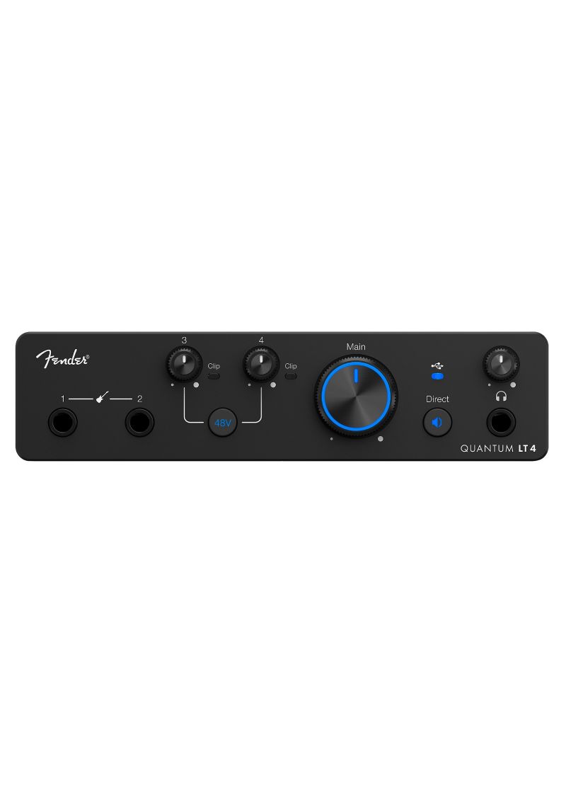 Interfaz de audio Fender Quantum LT 4 vista frontal