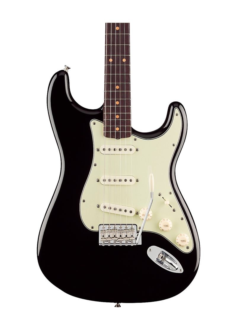 fender vintera iii early '60s stratocaster electric guitar rosewood fingerboard Guitarra eléctrica Fender Vintera III Early '60s Stratocaster detalle del cuerpo Black