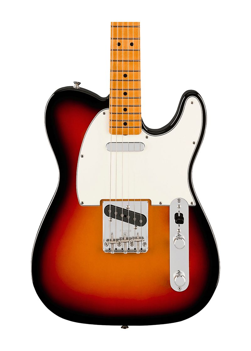 fender vintera iii mid '60s telecaster electric guitar maple fingerboard 3 color sunburst Guitarra eléctrica Fender Vintera III Mid '60s Telecaster detalle del cuerpo