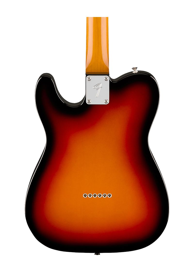 fender vintera iii mid '60s telecaster electric guitar maple fingerboard 3 color sunburst Guitarra eléctrica Fender Vintera III Mid '60s Telecaster vista posterior