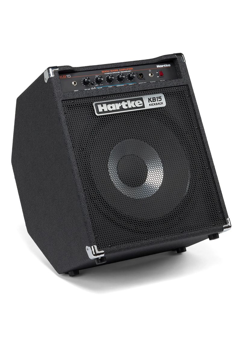 Combo de bajo Hartke Kickback KB15 en posición inclinada