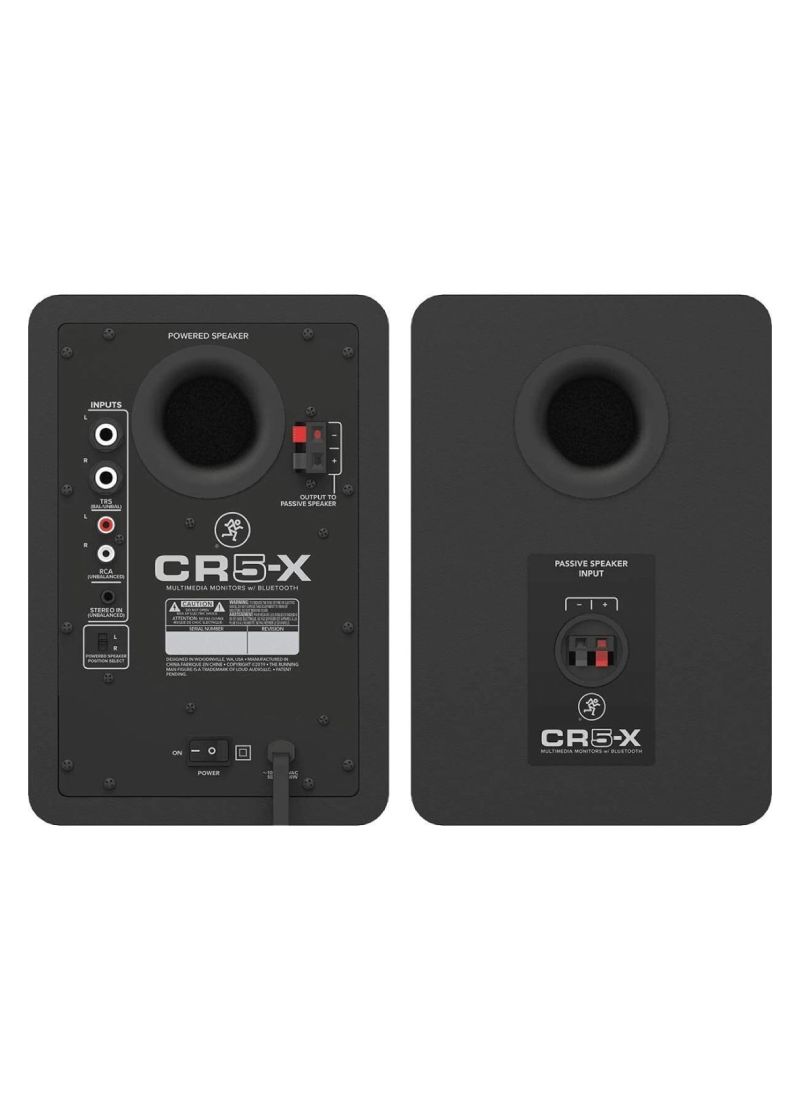 mackie cr5 x pair of 5" powered multimedia monitors Monitores Mackie CR5-X vista posterior del par
