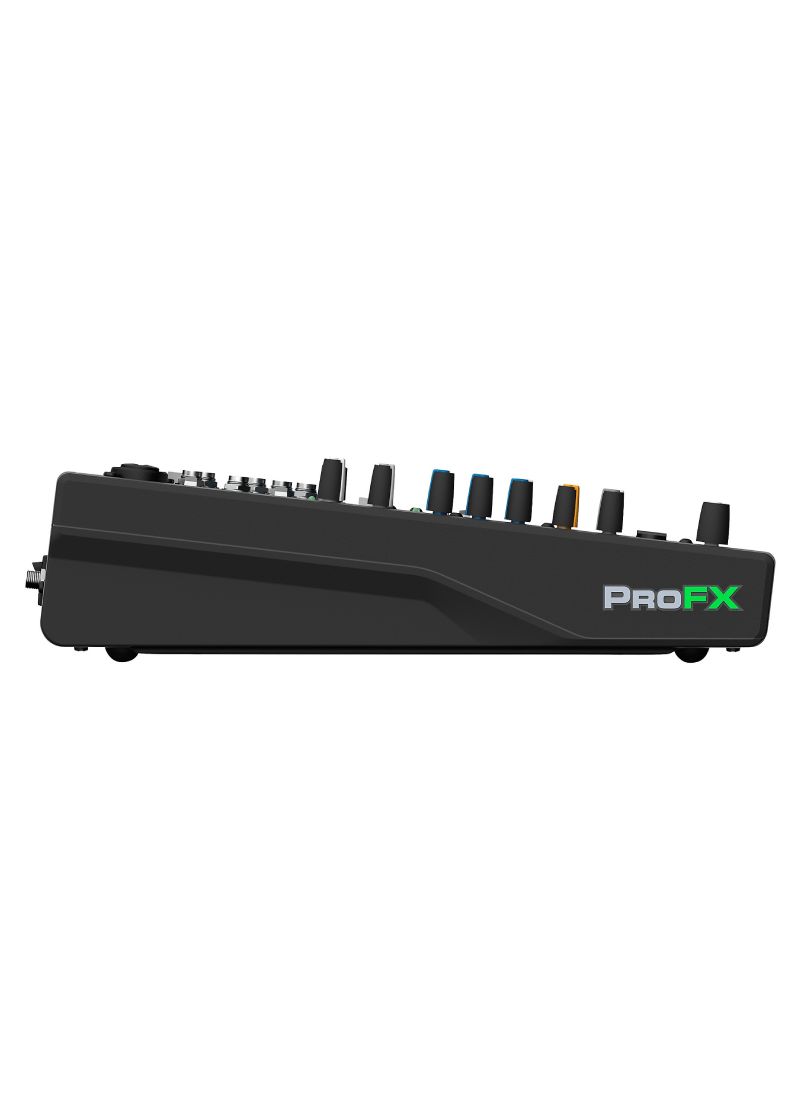 mackie profx10go battery powered mixer Mezcladora Mackie ProFX10GO Battery Powered vista lateral