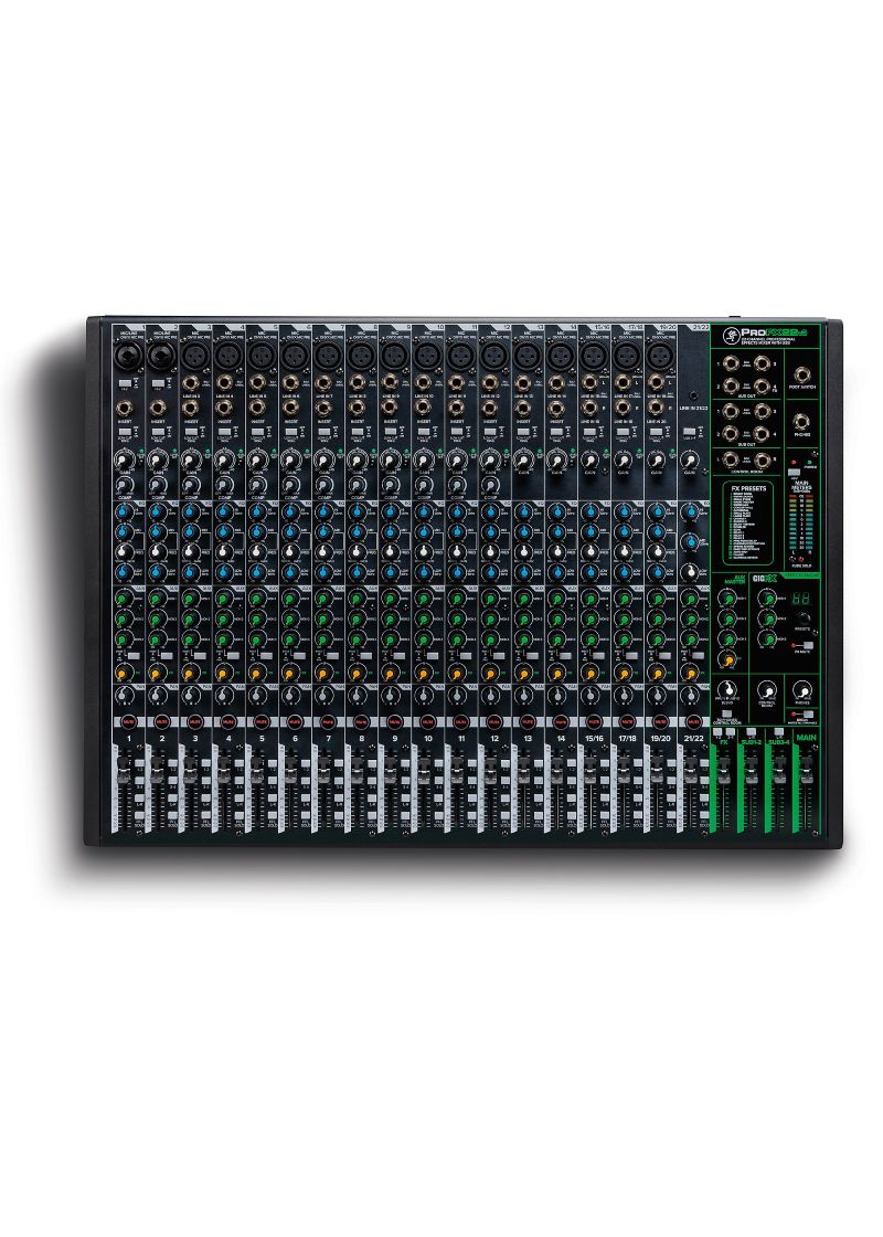 Mesa de mezclas Mackie ProFX22v3 vista frontal