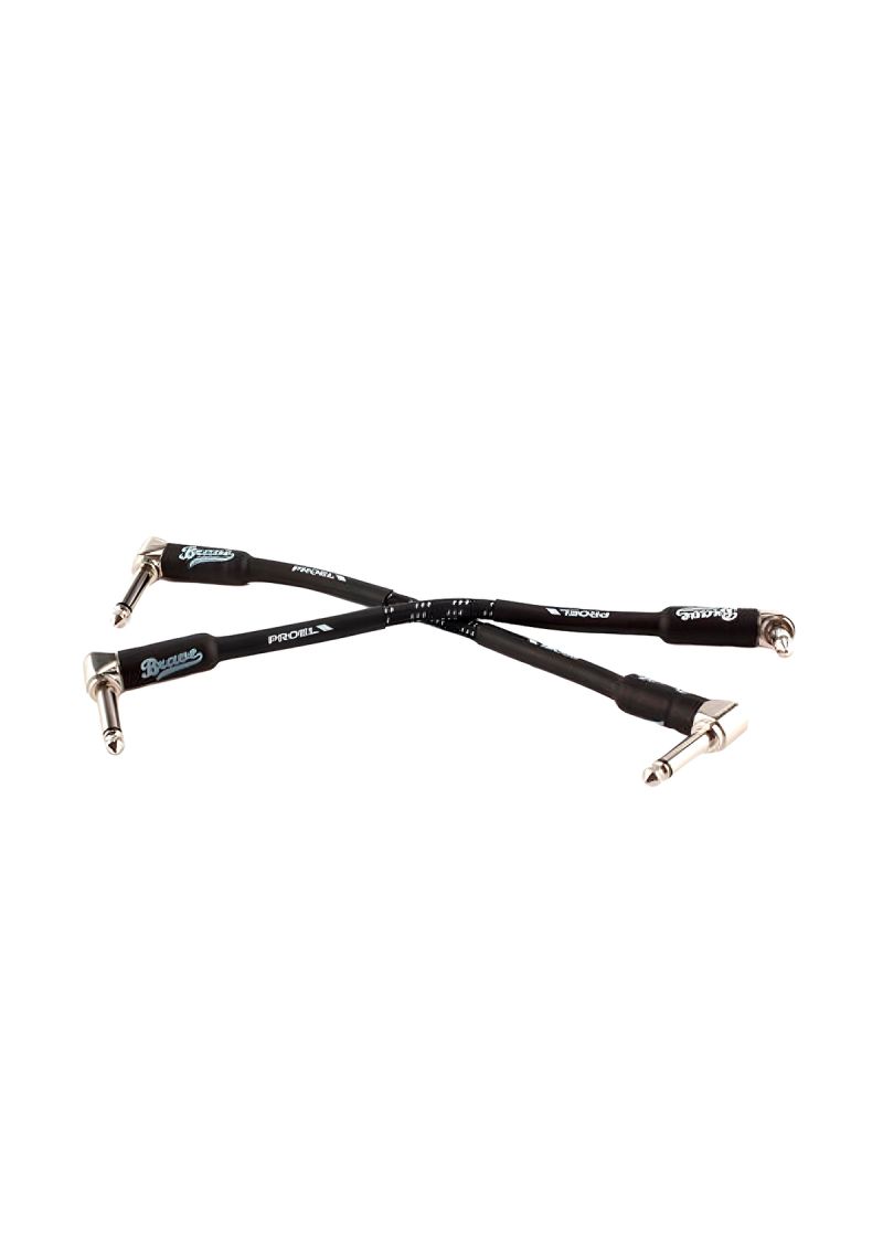 Kit de cables Proel BRV130LU015BW para instrumentos vista de los dos cables