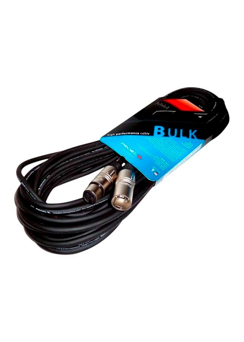 proel bulk250lu20 extensión micrófono xlr 20mts