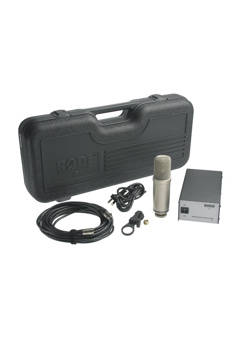 rode ntk large diaphragm tube condenser microphone Micrófono RØDE NTK detalle del interior del estuche