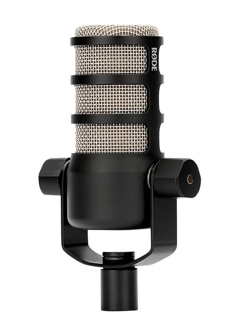 Micrófono dinámico RODE PodMic vista frontal Black