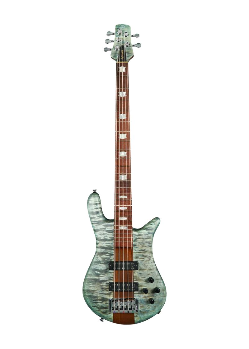 Bajo eléctrico Spector Euro 5 RST Turquoise Tide Matte vista frontal