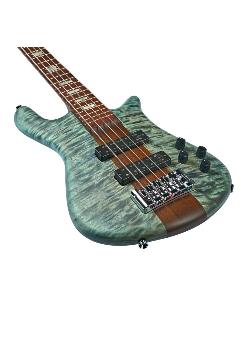 spector euro 5 rst turquoise tide matte electric bass Bajo eléctrico Spector Euro 5 RST Turquoise Tide Matte vista lateral