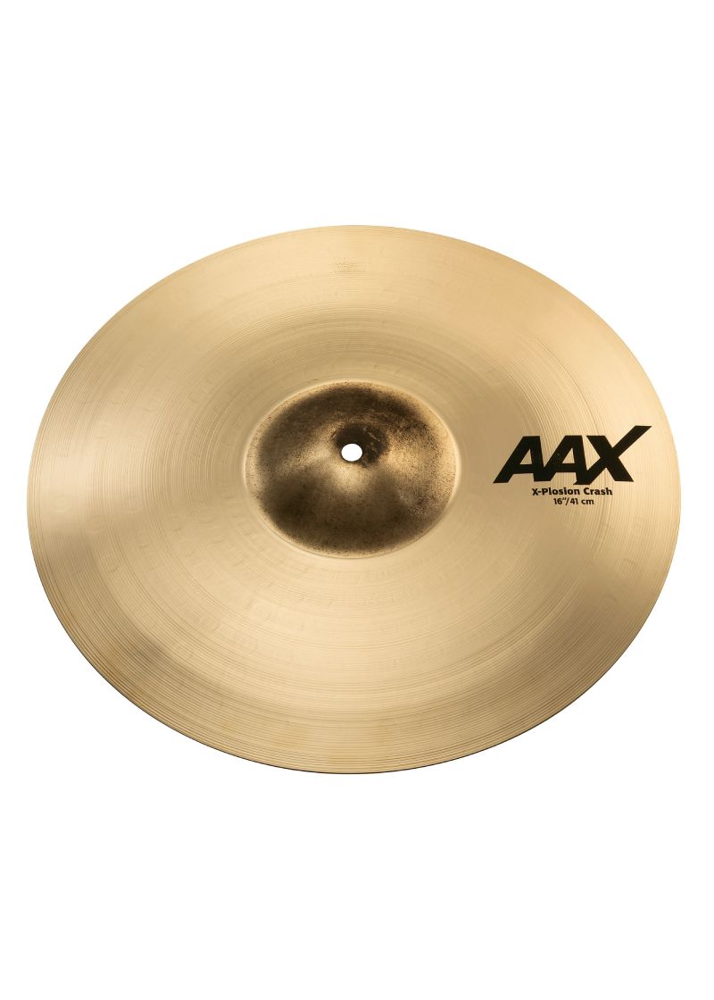 Platillo crash SABIAN AAX X-Plosion de 16 pulgadas detalle de la campana
